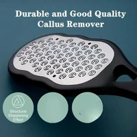 Lime à pied en acier inoxydable – Lime ergonomique anti-éclaboussures avec grain grossier/fin, durable pour la pédicure à domicile et le cadeau de vacances 5