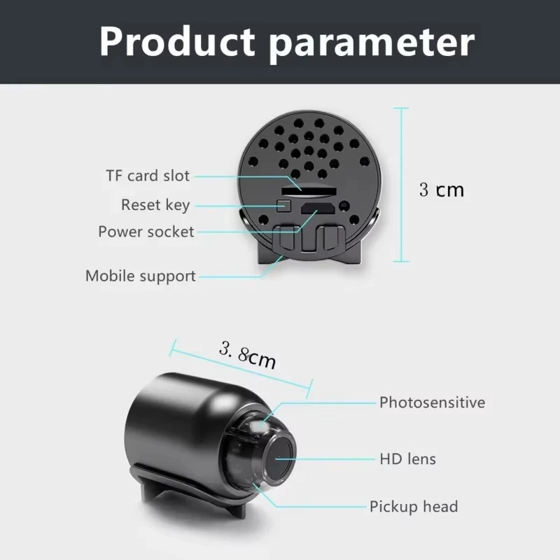 Wifi Mini Camera 1080P Clear Night Vision Wireless Camera X5 Portable Motion Detection Surveillance Home Video Security Cameras 4