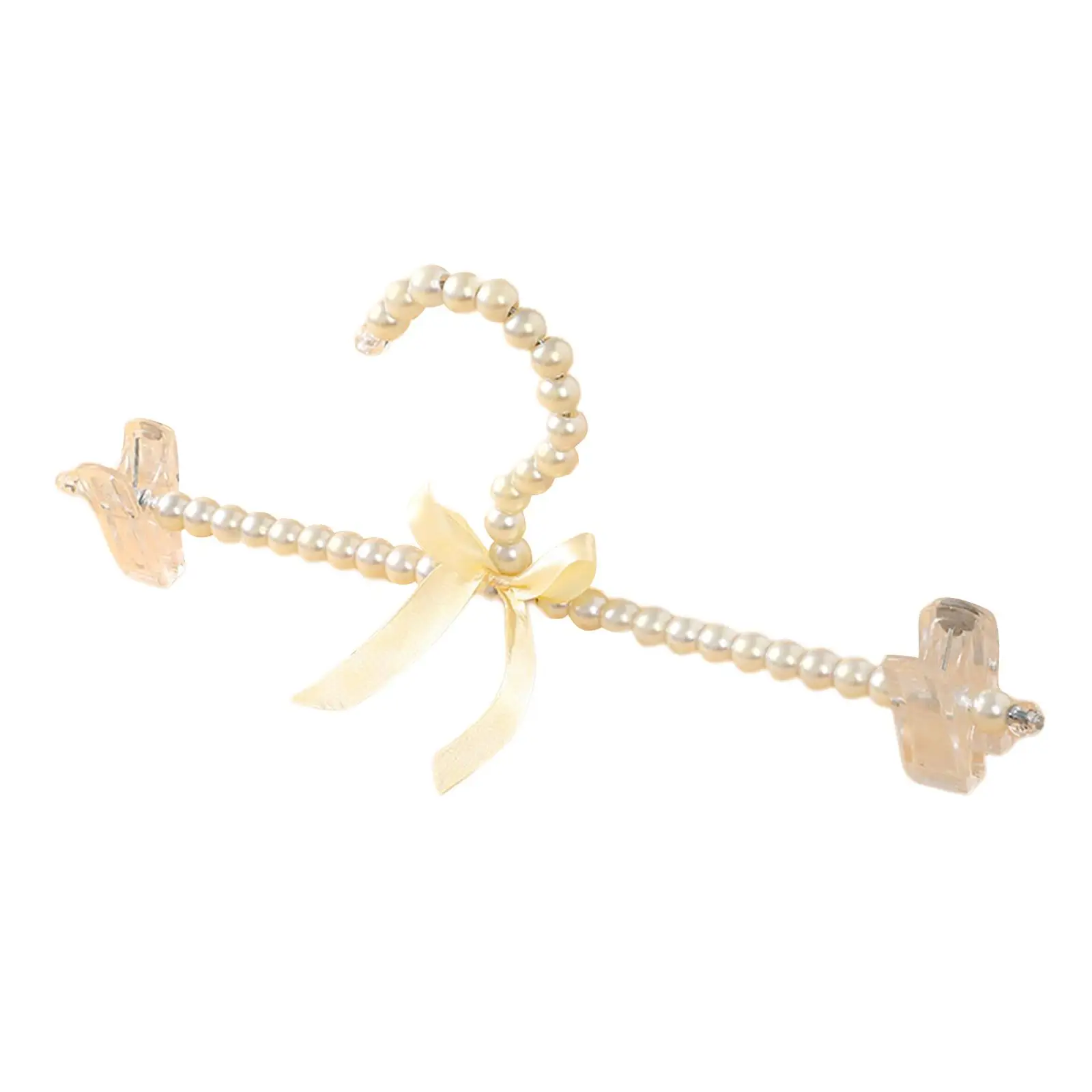 Pearl Bowknot Clothes Pants Hanger Closet Hanger Clothes for Bride Wedding Gift Shirt Party Baby