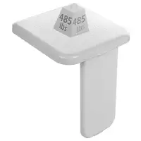 Folding Shower Seat Wall Mounted 485lbs Load-Bearing Flip-up Design Anti-slip ABS Material Seat Bathroom Hallway Sauna Room 2