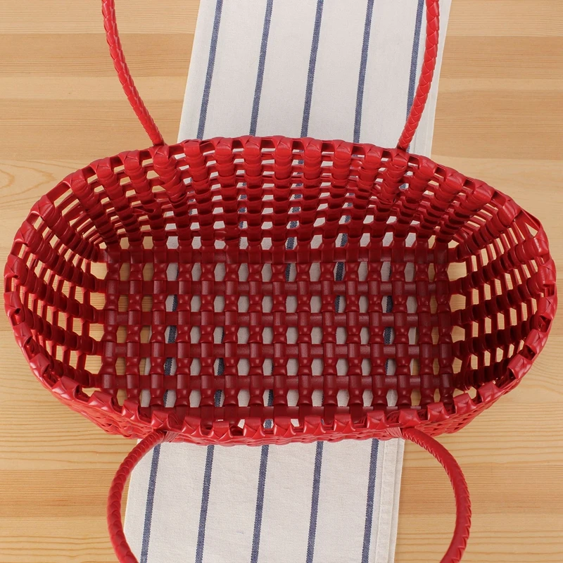 Borsa a cestino con design intagliato novità 2026 per donna, borsa a tracolla intrecciata da spiaggia per vacanze, tote versatile casual per tutti i giorni - immagine 5