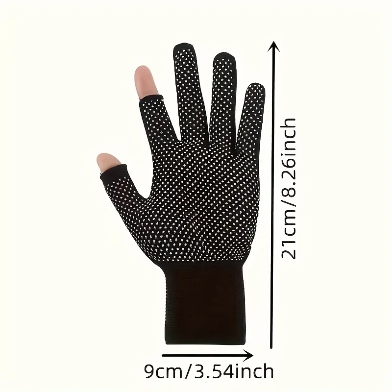 Half Finger Knit Gloves Breathable Sunscreen Anti-slip Cycling Fishing Gloves Men Women Touchscreen Outdoor Sport Gloves