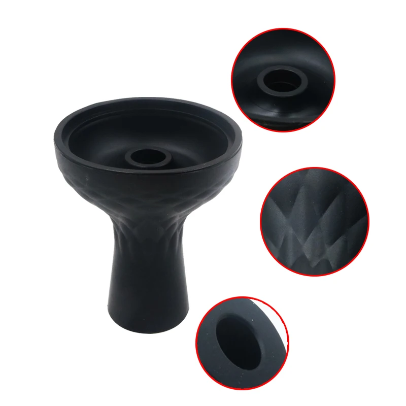 Hookah Accessories Hookah Holder SY Single Holes Black Silicone Tobacco Bowl Shisha Hookah Nargile Sheesha Narguile Chicha Holder Smoking Accessories Vattenpipa