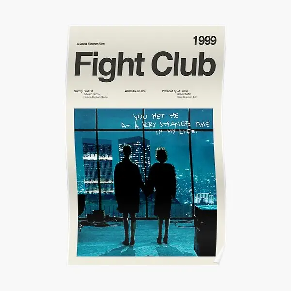 

Fight Club Poster Mural Wall Decoration Print Decor Art Vintage Room Home Picture Funny Modern Painting No Frame