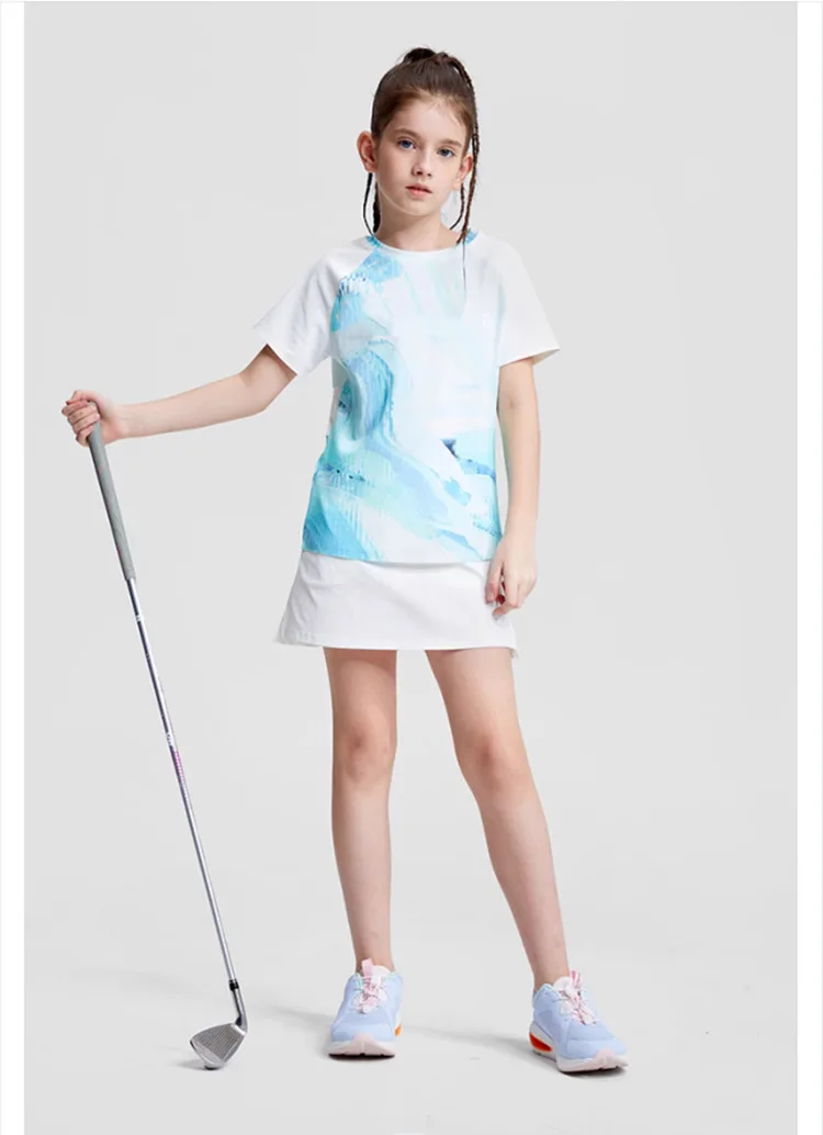 Girls Sports Shirt Summer Kids Yoga Tee Running Fitness Breathable Shirt 7 S40fe5ebbcae4405ba269eb2ea251822fa