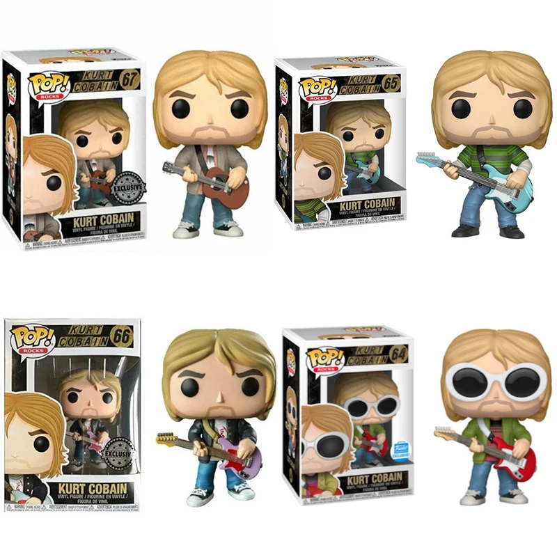 Funko Star Singer Kurt Cobain 64 #65 #66 #67 # Se Pop Vinyl Figure Brinquedos Collection Model Toy For Friend Birthday Party