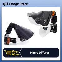 Universal Flash Diffuser Softbox Speedlight Reflector Snoot Camera Accessories for Macro Lens Shooting