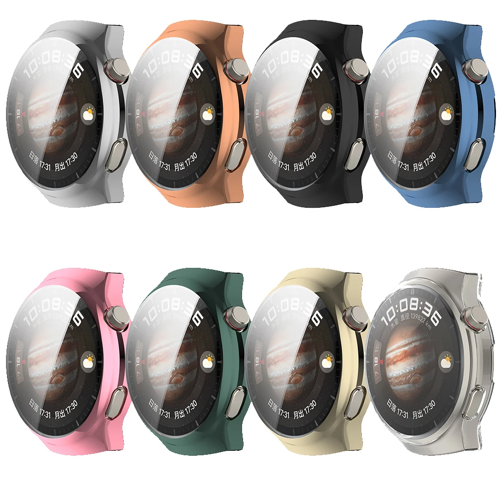 Premium Protective TPU Soft Shell for Huawei Watch 4 Pro - Full Coverage Screen Protector and Smart Accessory