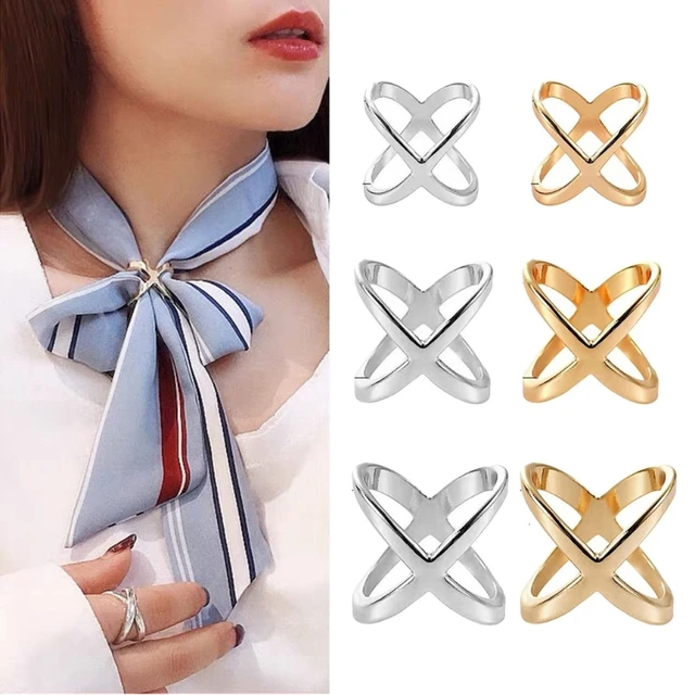 1pc Multi-functional Silk Scarf Buckle For Clothing, Knot Tying & Brooch  Accessory