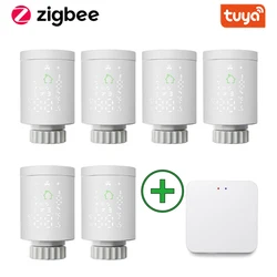 Tuya ZigBee – actionneur de radiateur intelligent, Thermostat Programmable, Thermostat Thermostat, radiateur, contrôleur de température, Support pour Alexa 