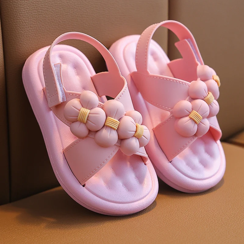 Baby Shoes Kids Shoes Children Sandals Kids Sandals Beach Shoes Children's Sandals Summer Girls Soft Sole Anti-slip Children's Baby Student Beach Shoes