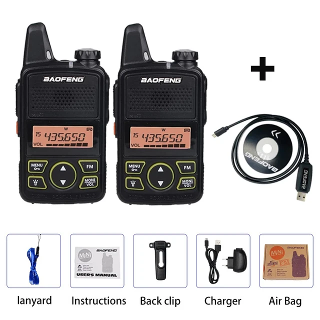 baofeng walkie talkie 2pcs Baofeng Original Mini Walkie Talkie BF-T1 Handheld Two-way Radio Portable Ham FM CB Radio UHF 400-470MHz Wireless Intercome walki talki Walkie Talkie