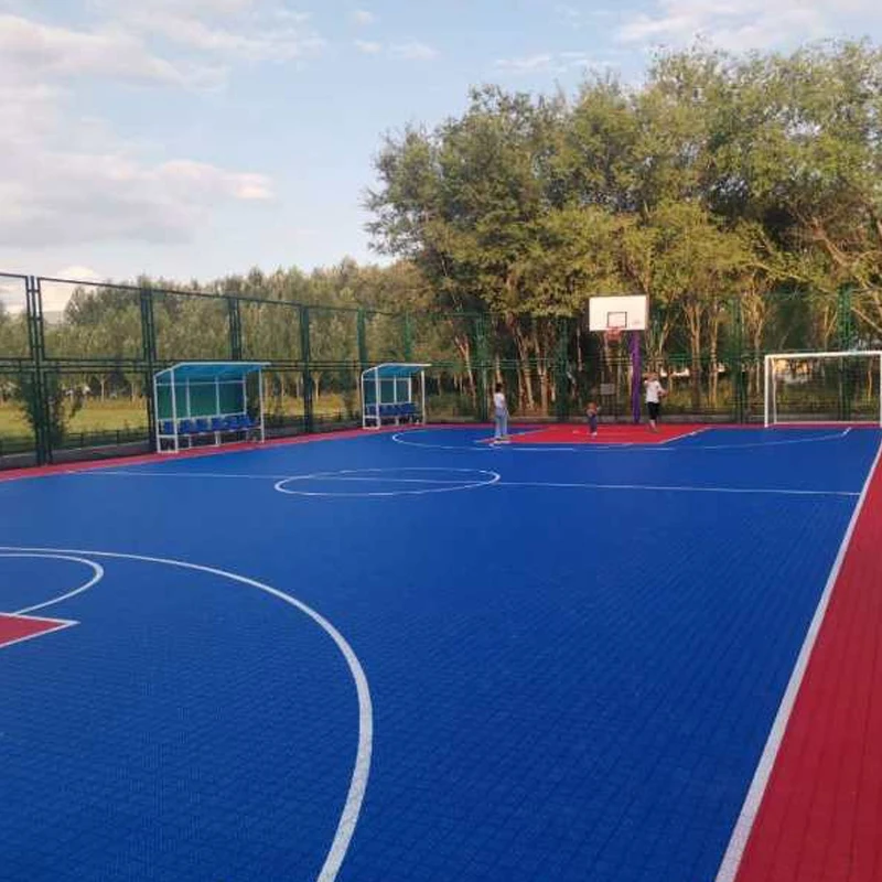 Hot Sales Red Modular Outdoor Basketball Court /Portable Tennis