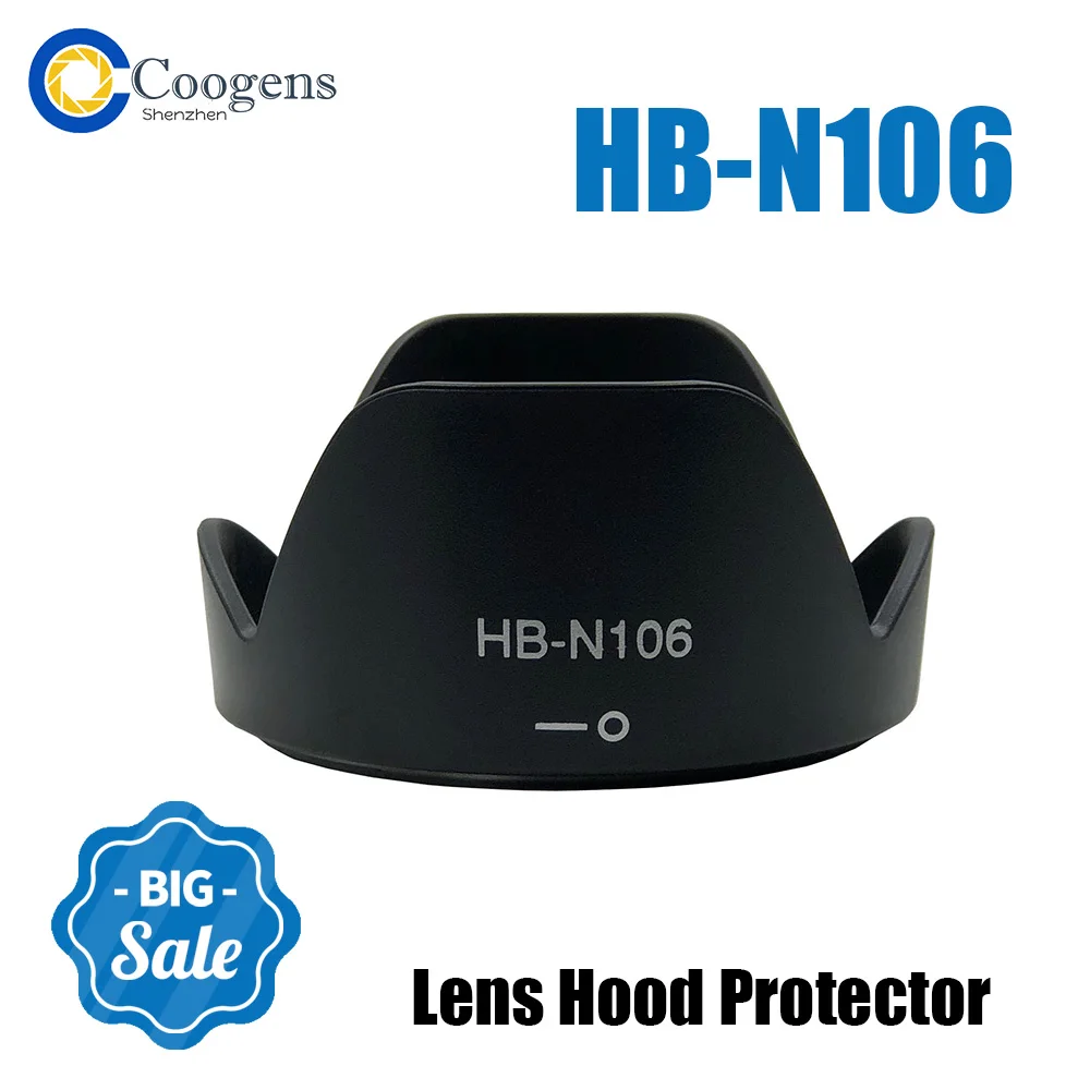 

HB-N106 HBN106 Camera Bayonet Petal Lens Hood Reversible for Nikon D5600 D3400 D5500 D3300 D3200 AF-P18-55 Camera Accessories