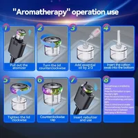 NEW Arrival Starlight Retractable Car USB Charger, 66W 5 in 1 Fast Charging, Car Air Freshener & 2 USB Ports Car Charger Adapter 6