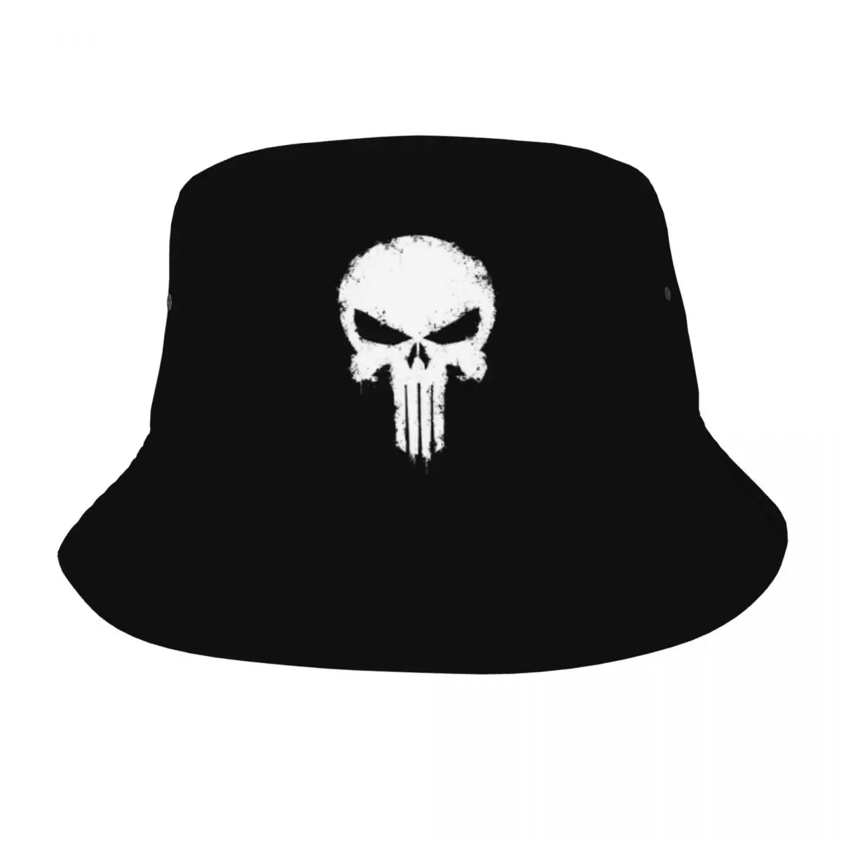 

Spring Picnic Headwear Splatter Effect Skull Bucket Hats Stylish Women Men Sun Hat Horror Bob Fisherman Hat Outdoor Sport