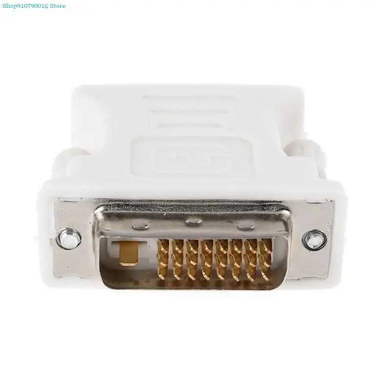 DVI-D 남성 - VGA 여성 소켓 어댑터 변환기 VGA - DVI 흰색 내구성