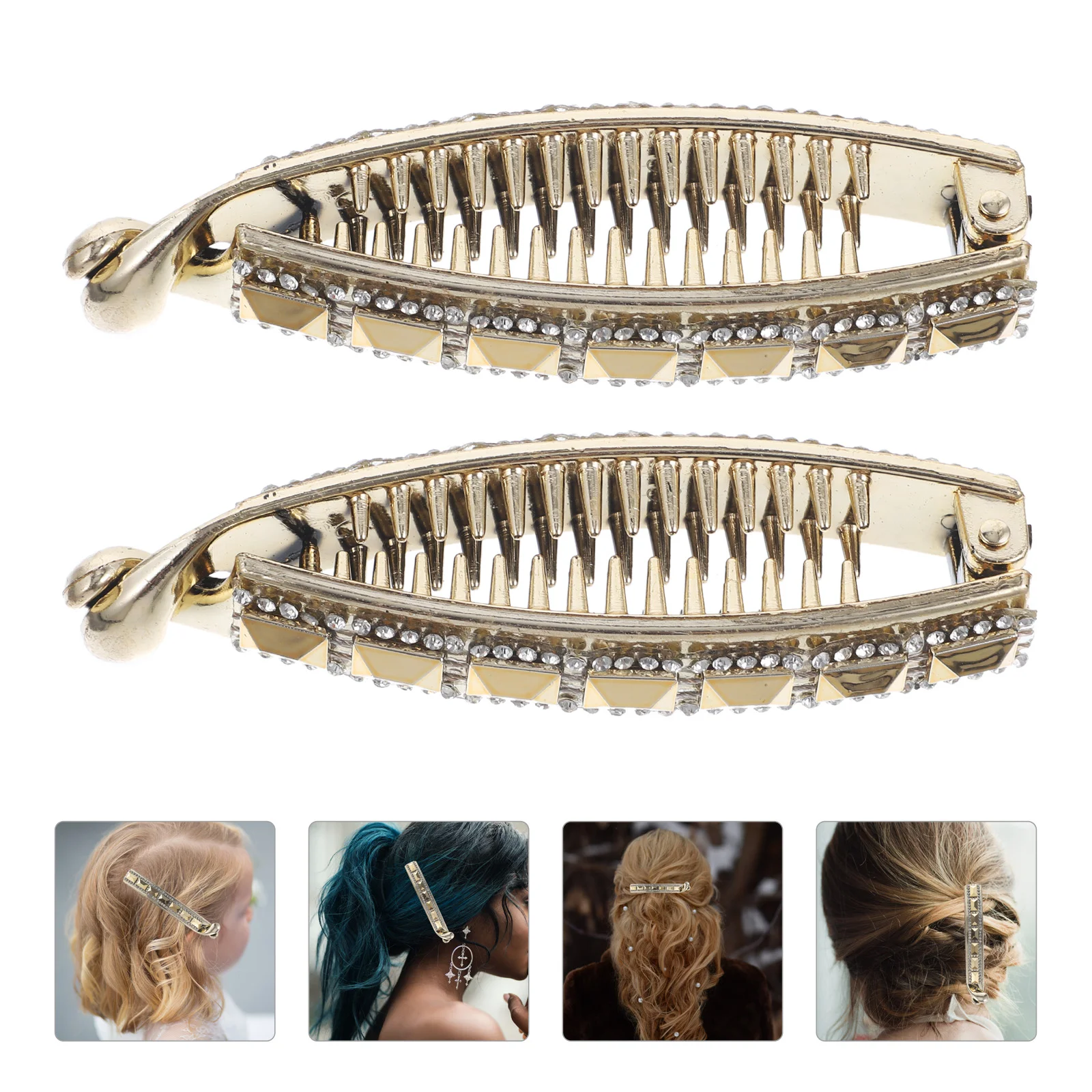 

Hair Claw Clips, Hair Clip with Strong Fixing, Banana Large Hair Claw Clamps for and Thin Hair, Strong for Thick HaiR ( 2pcs )
