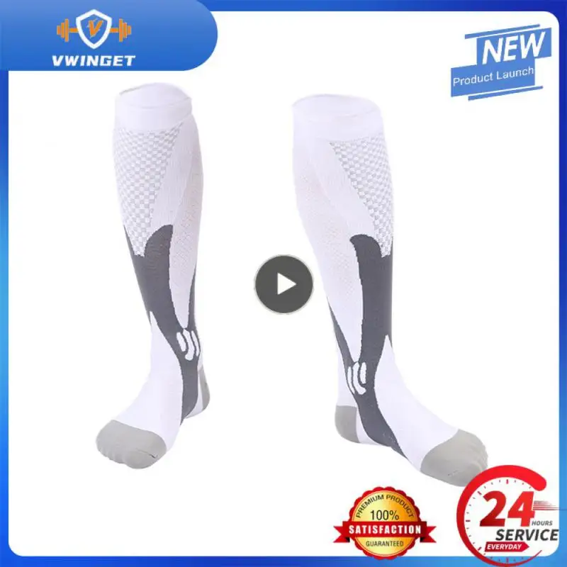 

1PCS Running Men Women Compression Socks For Football Anti Fatigue Pain Relief 20-30 Mmhg Black Compression Socks Fit For Sport