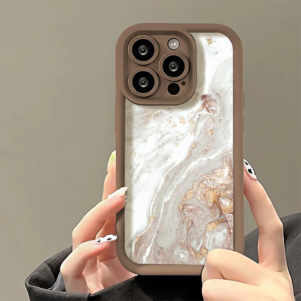 Marble Striped Phone Case For Samsung A55 5G A56 A54 A53 A52 A52S A51 A50 A15 A35 A34 A33 A25 A24 A23 A14 A13 A73 A32 Case Cover