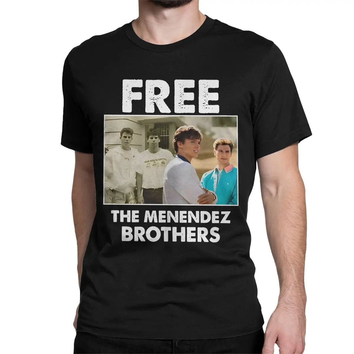thumbnail image 1 of Camiseta de algodón puro para hombre y mujer de Nicholas Alexander Chavez Menéndez, divertida camiseta de manga corta con cuello redondo, camisetas de verano, 1 of 7