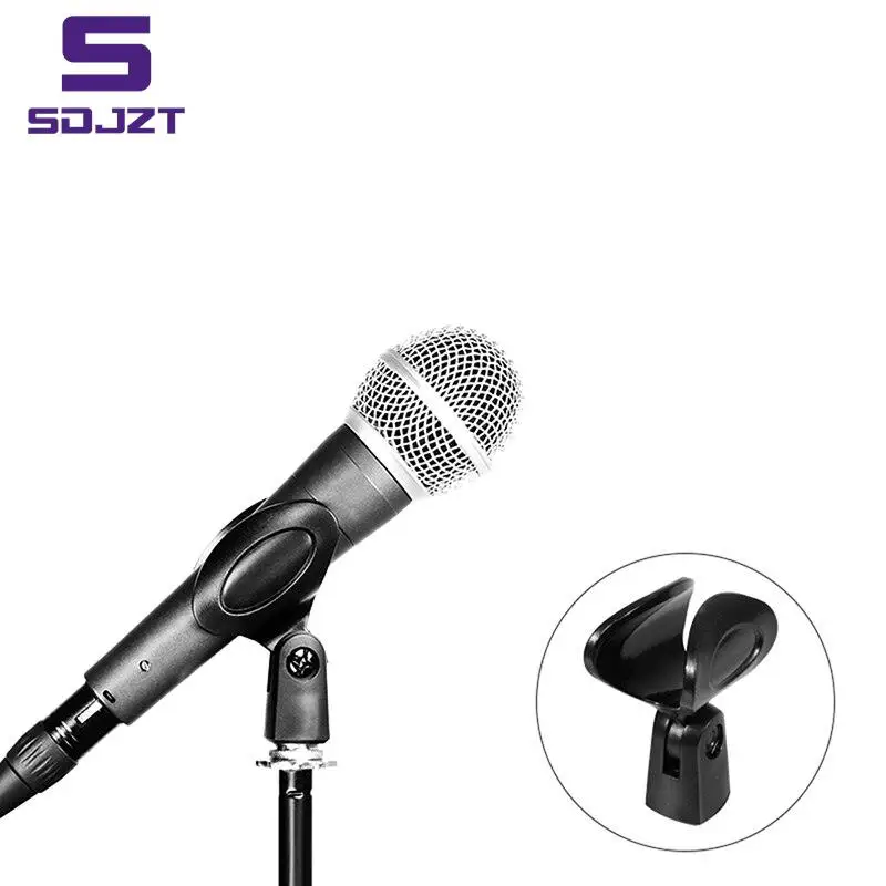 Microphone Clip Wireless Microphone Cantilever Shock-proof Bracket Clip Universal Holder Female Nut Adapter microphone adapter,microphone clip holder