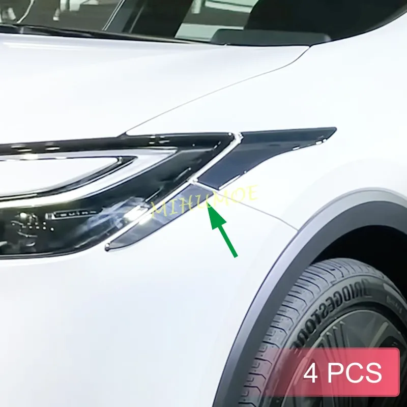 

Хромированный налобный фонарь для Toyota Prius XW60 2023 2024, аксессуары для стильных фар