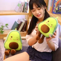 New Cute Avocado Plush Toy Doll Children's Sleeping Pillow Large Doll Holiday Gift Kawaii Creative Fruit Rag Doll Cushion 4