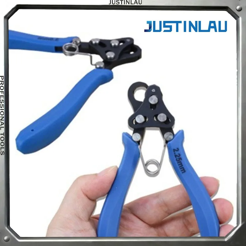 JUSTINLAU 1PC fabrication de bijoux pince à enrouler à bouche ronde 1.5/2.25/3mm pince à rouler manuelle ensemble de conception de bijoux pince manuelle