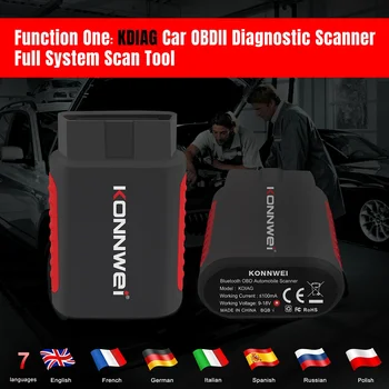 2026 Nuovo KONNWEI KDIAG MINI Scanner Diagnostico Auto Completo con Reset SAS EPB, Programmatore ECU e Strumenti Diagnostici OBD OBD2