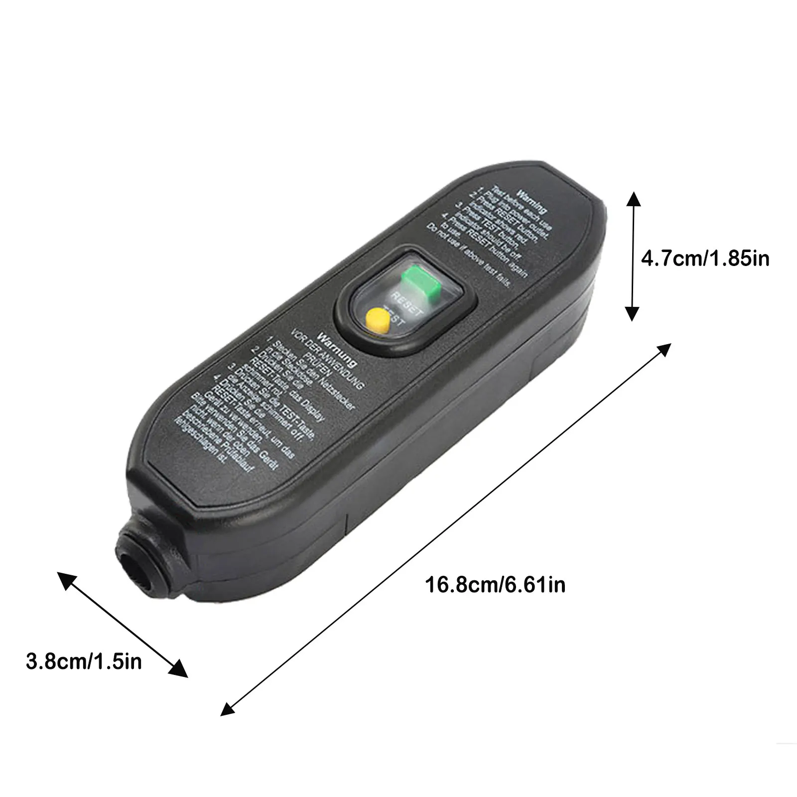 PRCD 16A Hot Tub Waterproof Ground Fault Circuit Interrupter Safety Plug for Safety Against Electric Shock Inline Circuit Breaker