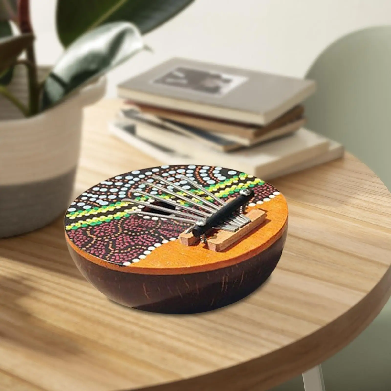 Kalimbas 7 Key Thumb Piano Coconut Shell Kalimba Music Instrument for Music
