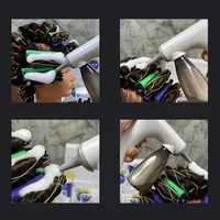 Appareil Électrique à Mousse pour Coiffeur, Outil de Coiffure Professionnel Chaud/Froid pour Salon, Machine à Permanente Rechargeable 4