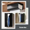 Magnetic Storage Rack Tissue Holder Dispenser Napkin Case Non-punch Container Stainless Steel 6