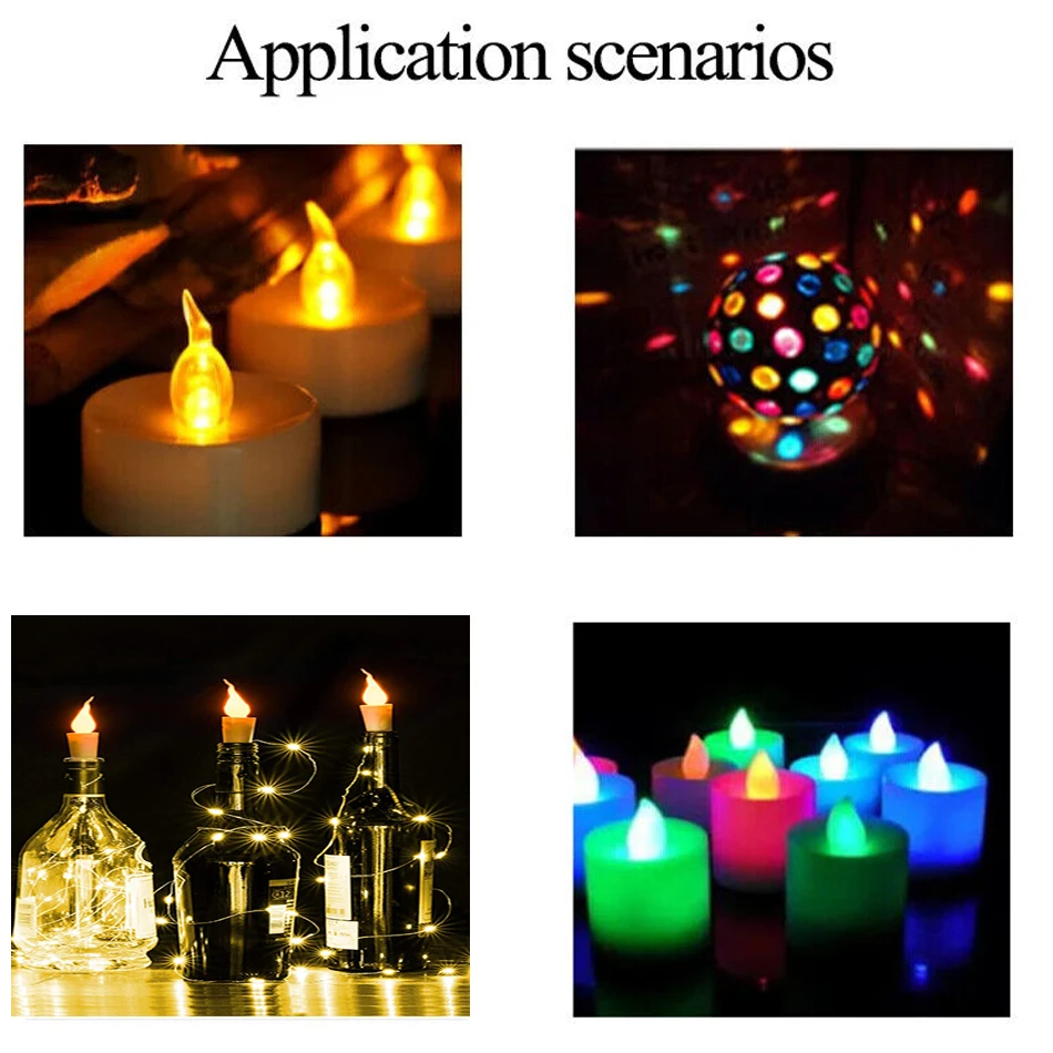 50 LED Tremolanti 5mm - Luci Gialle A Sfarfallio, Ultra Luminose, Per Decorazioni - Foto 4