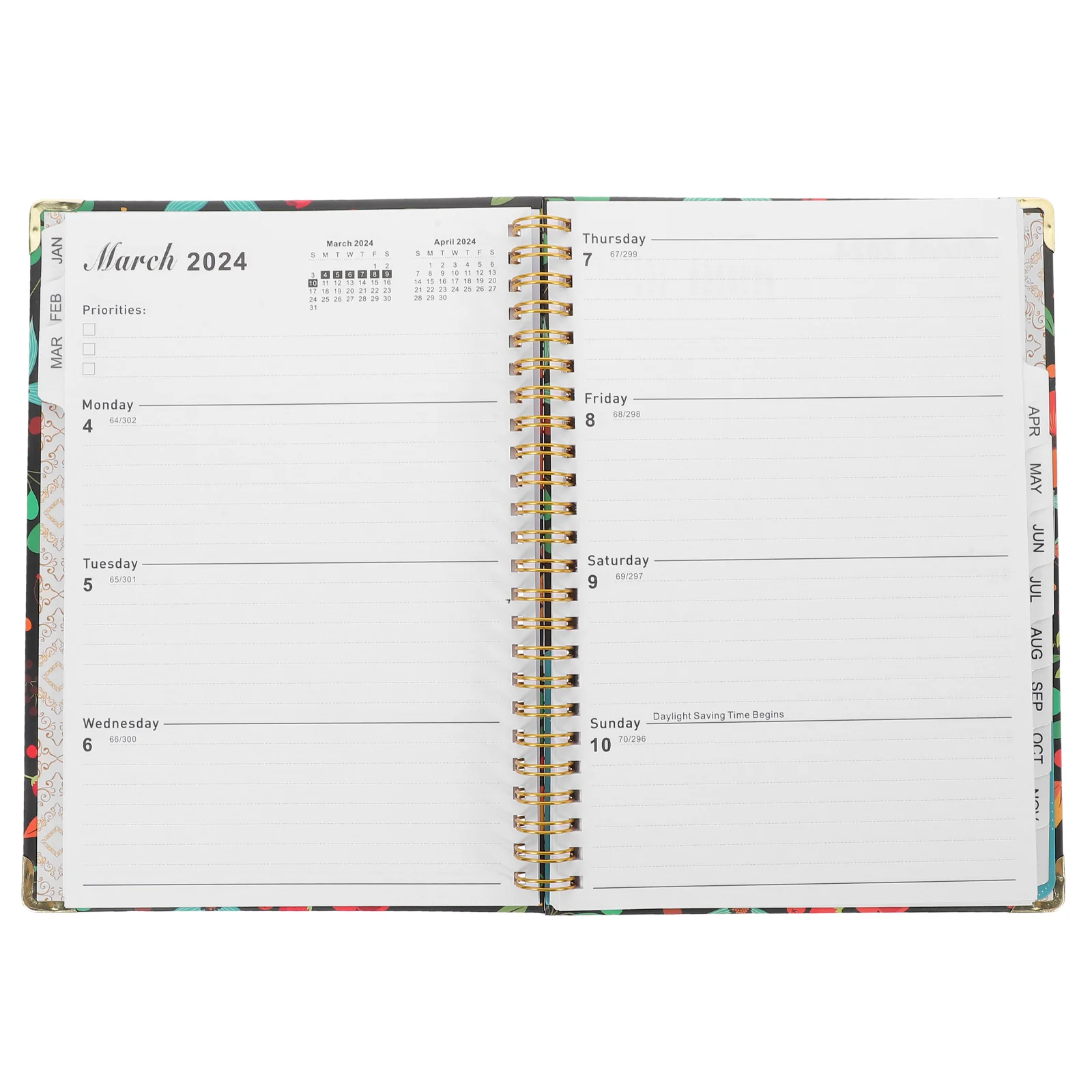 Portable Student Planner Book Daily Weekly Goal Habit Tracker Agenda Notebook Office School Supplies Writer Organizers
