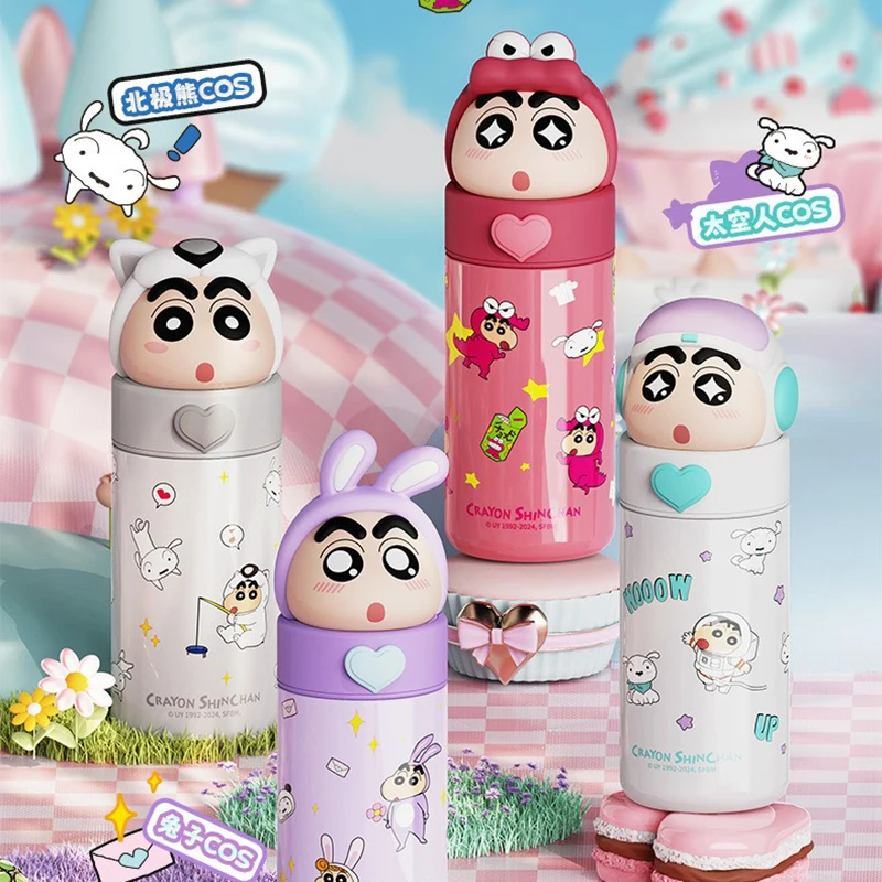 Stainless Steel Cartoon Thermos Water Bottle for Kids