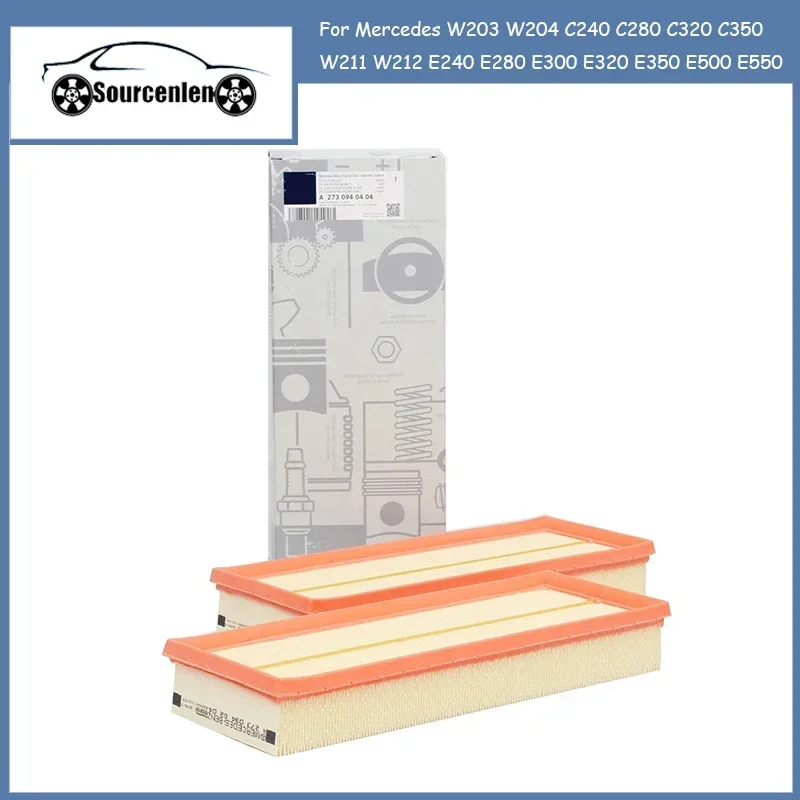 Air Filter 1120940604 2730940404 For Mercedes W203 W204 C240 C280 C320 C350 W211 W212 E240 E280 E300 E320 E350 E500 E550