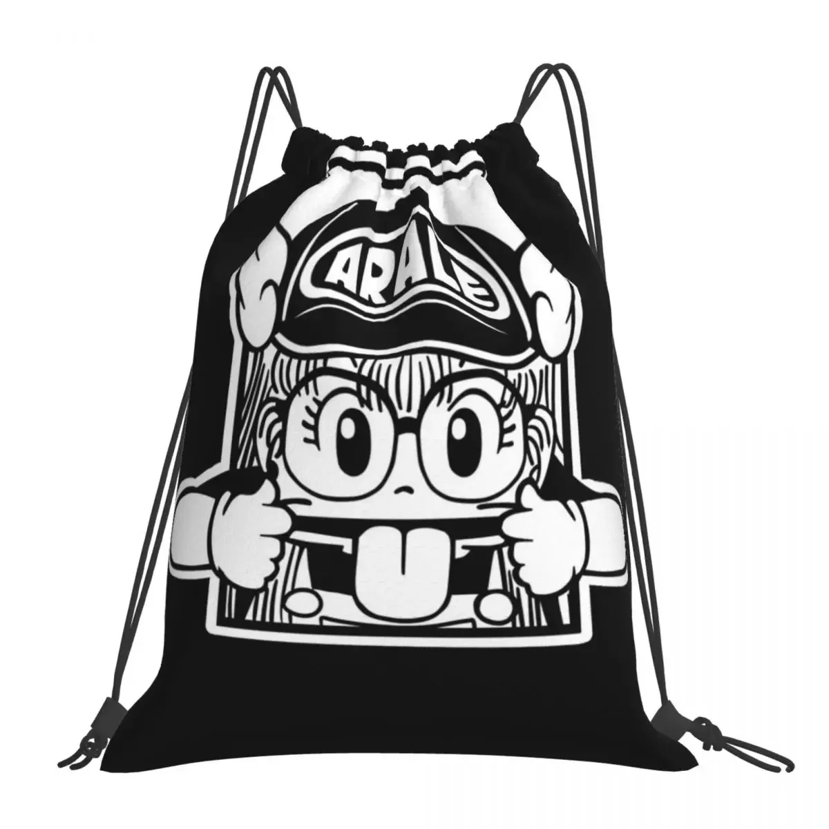 

ARALE Backpacks Casual Portable Drawstring Bags Drawstring Bundle Pocket Sports Bag BookBag For Man Woman Students