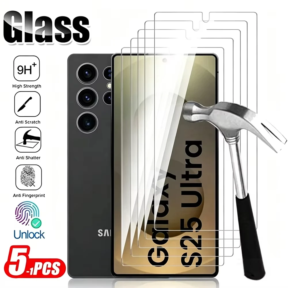 Premium 9H Glass Screen Protector with Fingerprint Unlock Feature (1-5 Pack)