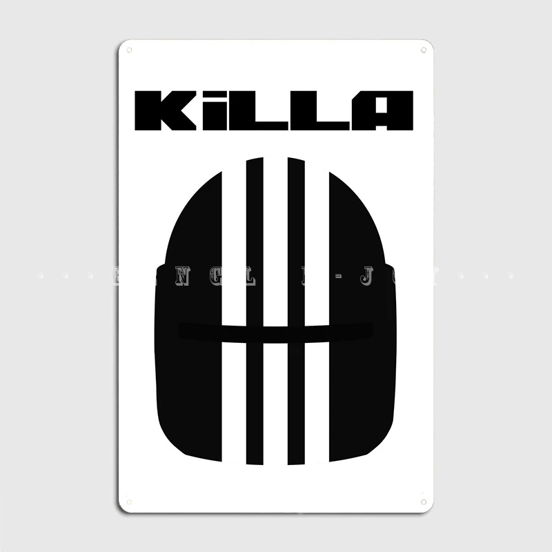Eft-Killa-White-Gray-Black-Metal-Plaque-Poster-Wall-Cave-Bar-Cave ...