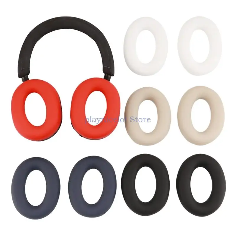 

Silicone Ear Pads Cover Protector for WH-1000XM5 Headphone Cushions,Sweat-Proof and Washable Ear Cushions E8BA