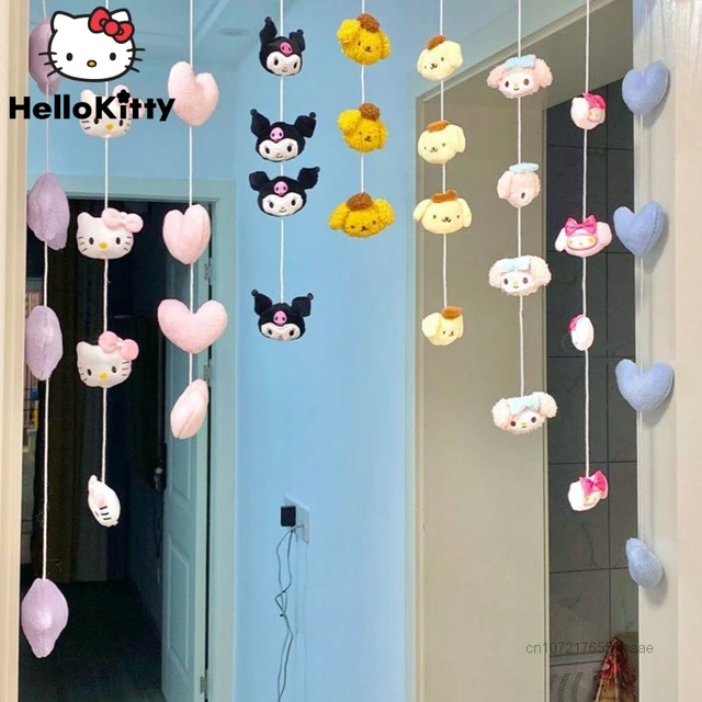 Sanrio Hello Kitty Stickers Mural Cartoon Wall Paper Pasting