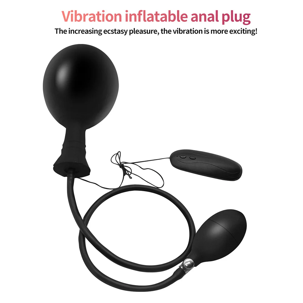 Grande Iatable Super Anal Plug Espandibile Pompa Dildo Dilatatore anale Vibratore Butt Plug Anal Ba_voghion.com