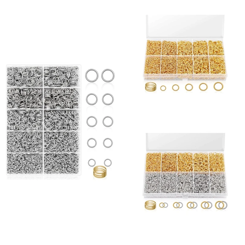 4600Pcs Jump Rings with Open/Close Tools