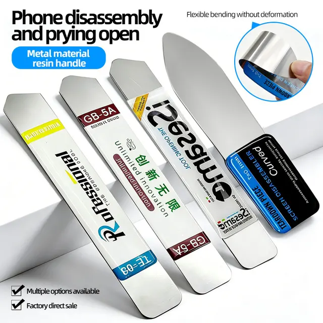 Metal Pry Tool Kit Ultra-Thin Opening Spudger for Mobile Phone Curved Screen Disassembly Repair Tools 1