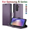 Luxury Leather Wallet Case for  Samsung Galaxy A54 55 53 52 71 72 73 51 34 32 15 Series Mobile Phone Case Card Slots Flip Cover 2