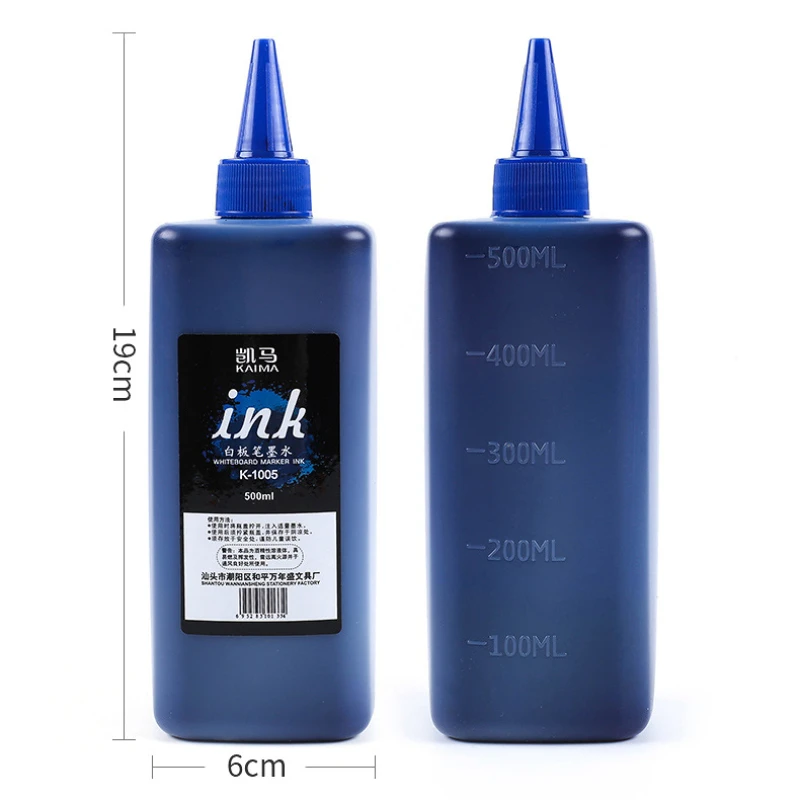 500ml Large Bottle Whiteboard Marker Ink Mild and Non-toxic