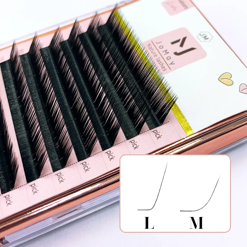 L Curl Lash Extension 8-16Mm Mix Matte Mink Eyelashes Extension Ciglia Individuali M Curl Makeup Ciglia Finte