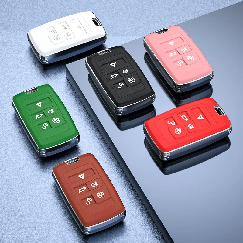 

Tpu Car Key Case Car Key Fob Cover for Land Rover Range Rover Sport Evoque Velar Discovery 5 Jaguar E-Pace 2018 2019 Accessories